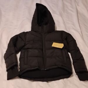 Thereabouts, Boys Black Water Resistance, Wit Removable Hood, Size: XXS 4/5, NWT